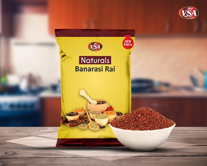 VSA NATURALS BANARASI Mustard Seeds (Rai) 250 GM Amazon Image 01